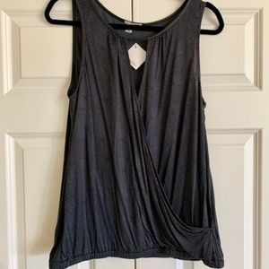 Halogen Cross Front Knit Tank